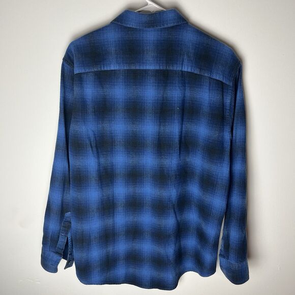 Pendleton shirt Mason Plaid L cotton Shirt Button Down Long Sleeve Blue - Picture 5 of 7